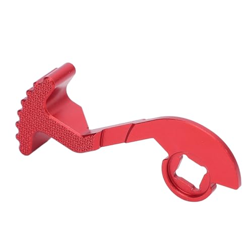 HELEVIA 1/10 RC Auto Sender Lenkrad Trigger Ergonomischer Einhandsteuerung Sender Adapter für NB4 Controller (Rot) von HELEVIA