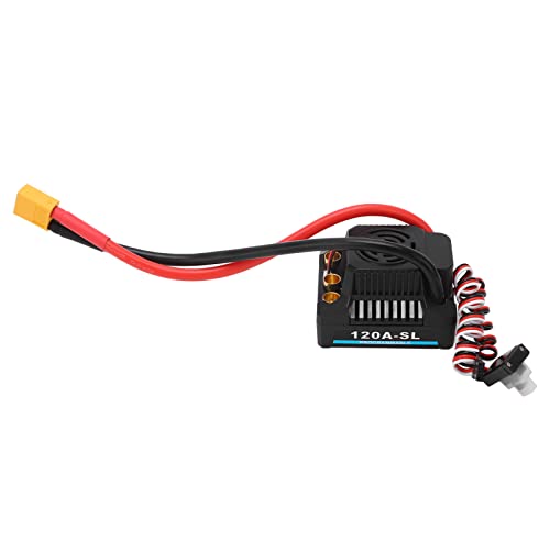 HELEVIA 120 A Bürstenloser ESC BEC-Ausgang 5,8 V 5 A Mehrfachschutz Wasserdichter Staubdichter RC-Geschwindigkeitsregler 1:8 RC-Auto-LKW von HELEVIA