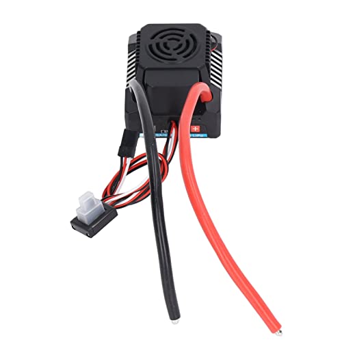 HELEVIA 120A Bürstenloser ESC, Professioneller, Programmierbarer, Wasserdichter Elektrischer Geschwindigkeitsregler 1/8 RC-Car von HELEVIA