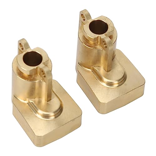 HELEVIA 2PCS Hinten Portal Antriebsachse Montieren 1/18 RC Modell Auto Hinten Messing Abdeckung RC Zubehör für Axial UTB18 (Gold) von HELEVIA