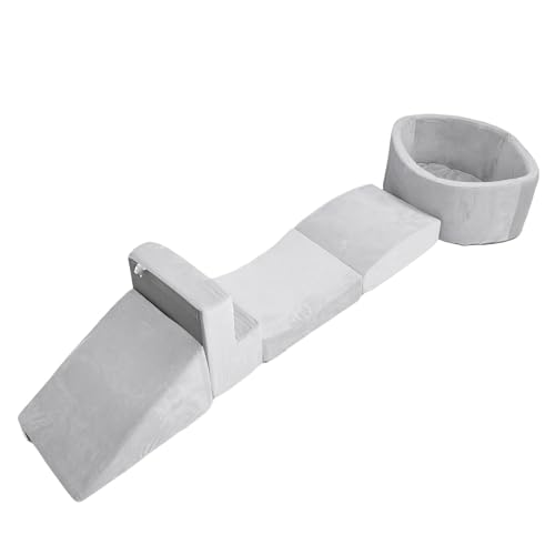 HELEVIA Kleinkindschaumkletternspielzeug, Weiche Schaumstoffdreieck -Kissen mit Hoher Dichte, Set, Unregelmäßige Blöcke, Ovale Ballgrube, für Innenspiele HELEVIA Kleinkindschaumkletternspielzeug, Weiche Schaumstoffdreieck -Kissen mit Hoher Dichte, Set, Unregelmäßige Blöcke, Ovale Ballgrube, für Innenspiele von HELEVIA