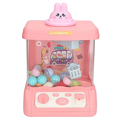 HELEVIA Mini Doll Grabber Machine Light Music Verbessern Sie die Koordination Elektrisches Eierschalen-Grabber-Spielspielzeug (Rosa) von HELEVIA