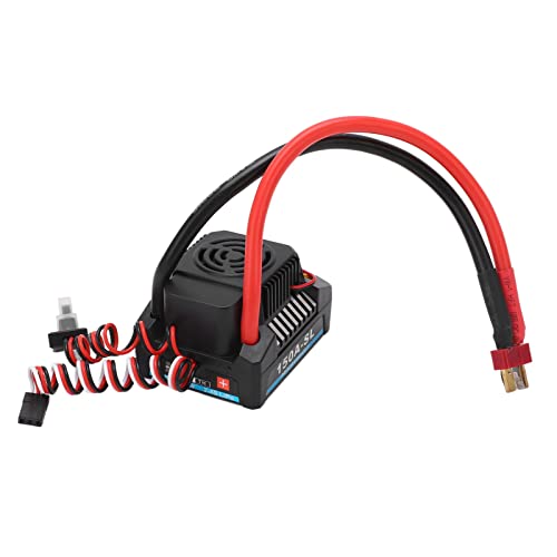 HELEVIA RC Brushless ESC 150A BCE Ausgang 5A 5,8V Wasserdichter Staubdichter Schwarzer Bürstenloser ESC 1/8 RC Truck von HELEVIA