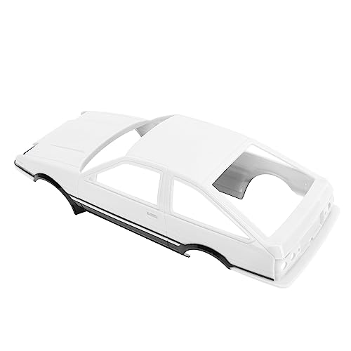 HELEVIA RC Car Shell Body Cover Kunststoff Body Shell Zubehör Ersatzteile AE86P 1:18 Fernbedienung Auto (Weiß) von HELEVIA