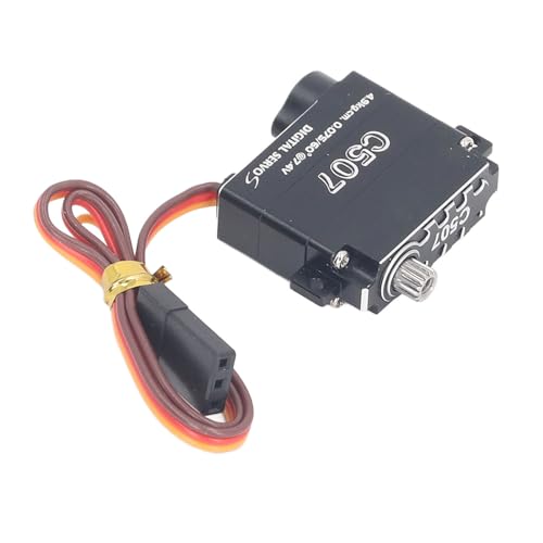 HELEVIA RC Digital Servo Aluminiumlegierung Kunststoff Metallgetriebe Servomotor mit Hohem Drehmoment DIY RC Flugzeug Drohne Auto Roboter von HELEVIA