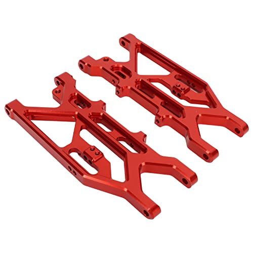 HELEVIA RC Hinterer Unterer Schwingarm, Professioneller Hinterer Unterer Aufhängungsarm aus Metall ARRMA 1/7 1/8 RC-Auto (Rot) von HELEVIA