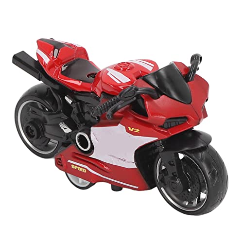 HELEVIA Zurückziehen Motorräder Spielzeug Innovative Simulation Legierung Motorrad Modell Geschenke Sammlung (Rot) von HELEVIA