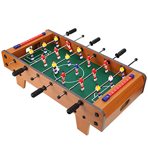 Tischfußball-Tischfußballspiel, Pädagogisches Baby-Geburtstags-Fußballspiel-Spielzeug (Originale Holzfarbe) von HELEVIA