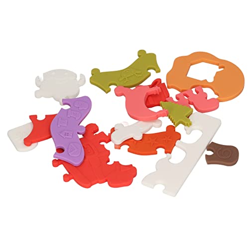 Weihnachtspuzzle aus Silikon Zum Lernen, Pädagogisches Weihnachtsbaum-Puzzlespielzeug für Kinder von HELEVIA