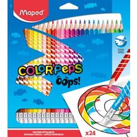 HELIT M832824 Radierbare Buntstifte COLOUR'PEPS OOPS x24 - Blisterschachte von HELIT