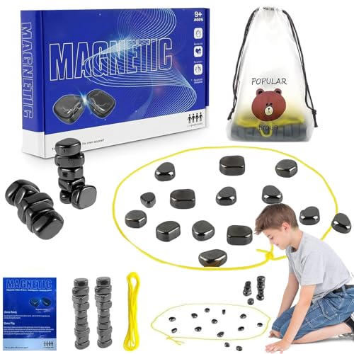 Magnetisches Schachspiel, Tisch Magnetspiel,Tragbares pädagogisches Schachbrett, Puzzle Checkers Spiel, Schach Brettspiel Mit Magnetischer Wirkung,Nur verfügbar, wenn Sie 14 Jahre oder älter sind von HELOVGE