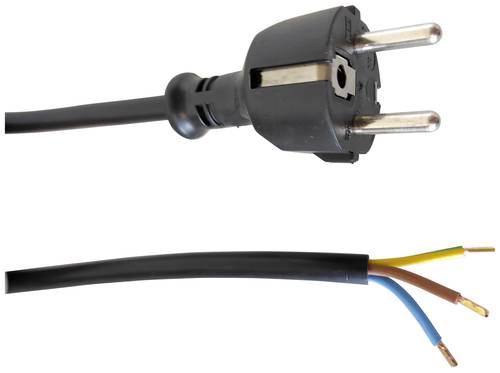 Helukabel 84470-1 Strom Netzkabel Schwarz 5m von HELUKABEL