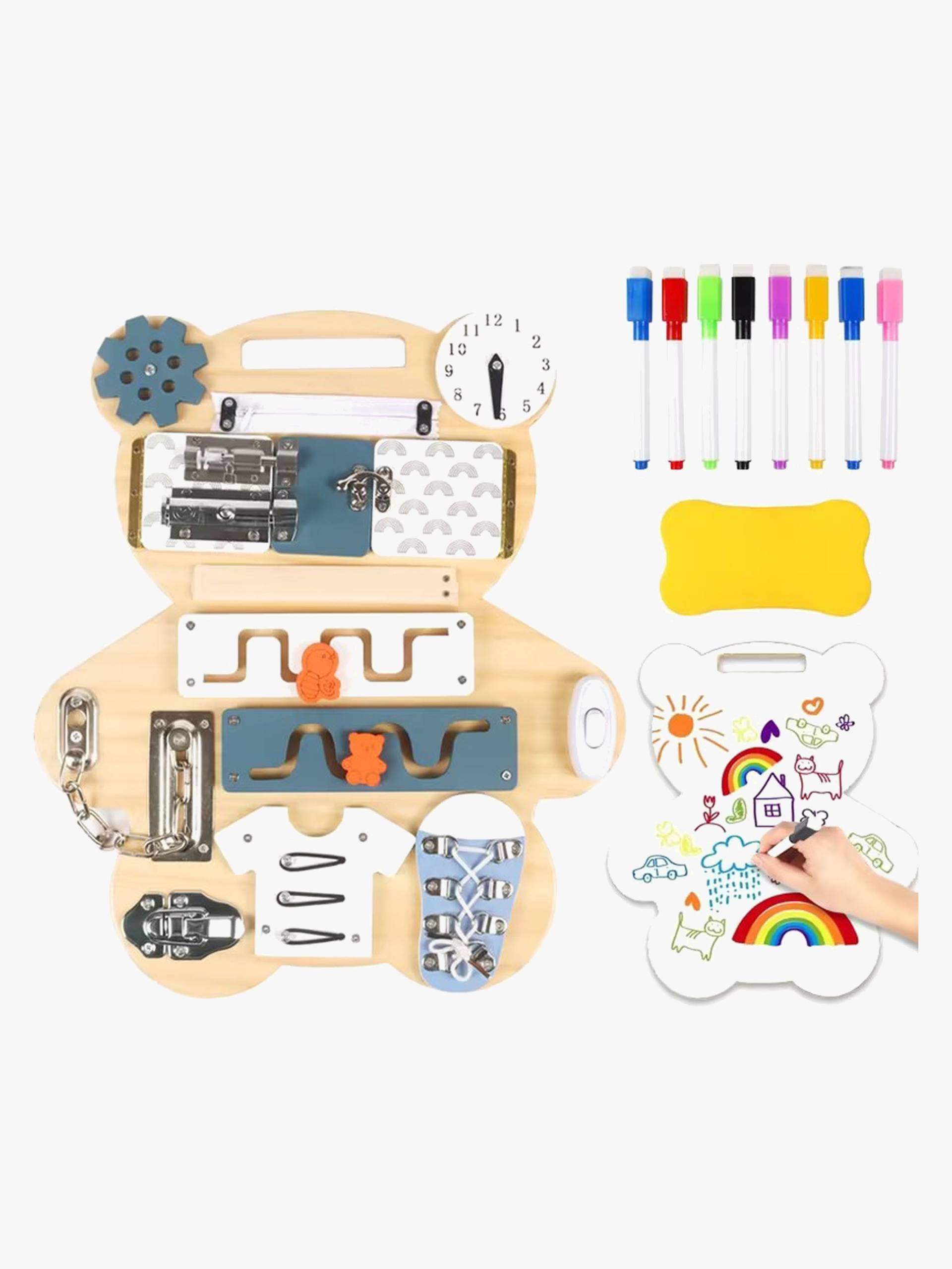 Hemmingsen Kids Mini Aktivitätsbrett mit Schreibwand, Babyspielzeug Hemmingsen Kids Mini Aktivitätsbrett mit Schreibwand, Babyspielzeug von HEMMINGSEN Kids