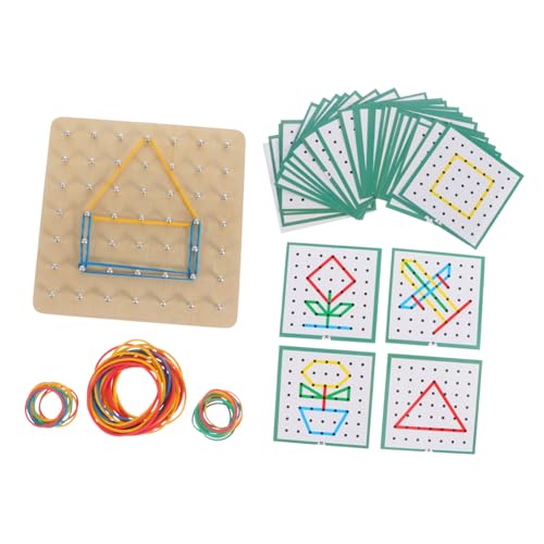 1 Satz Grafik-Array-Board Montessori Mathe-Spielzeug Grafisches Geoboard Spielzeug Für Kleinkinder Mathematisches Lernspielzeug Geoboard-Montessori-Spielzeug Spielzeug Eisen HEMOTON von HEMOTON