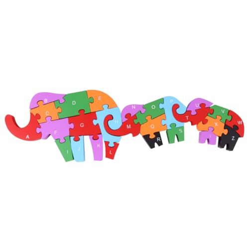 1 Stück 26 Puzzle-Spielzeug Für Kinder Entwicklungsspielzeug Gehirnspielzeug ABC-Puzzle Kinderpuzzle Alphabet-rätsel Für Kleinkinder Puzzle-Spielzeug Aus Holz Kinder Rätseln Bambus HEMOTON von HEMOTON