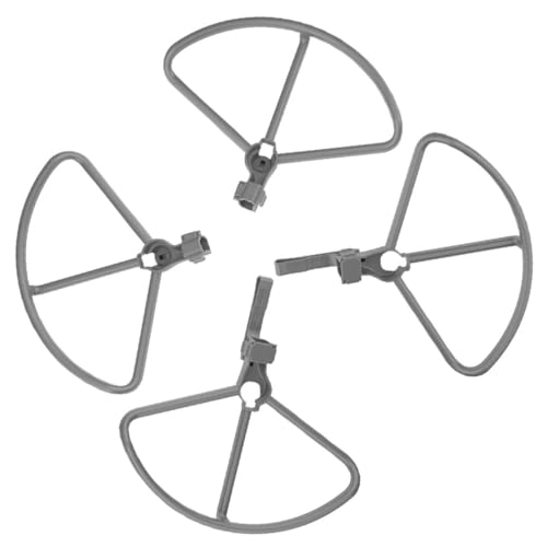 4 Stück Air22s Antikollisionsring Einsteiger-Quadrocopter-Rack Drohne Quadcopter-Fahrwerk ersatzteile propellerschutz Schutz für Propeller Propellerzubehör Abs Grey HEMOTON von HEMOTON