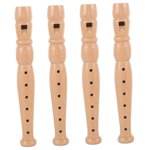 4 Stück Kinder Klarinette Krishna Kinderflöte Blasinstrument Anfänger Klarinette Schüler Übungsinstrument Musikinstrument Anfänger Übung Klarinette Holz HEMOTON von HEMOTON