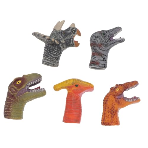 5st Dinosaurier-fingerpuppe Minispielzeug Für Kinder Jungenspielzeug Dinosaurierspielzeug Für Kinder Handpuppen Für Babys Fingerpuppen Fingerspielzeug Spielzeug Für Kleinkinder PVC HEMOTON von HEMOTON