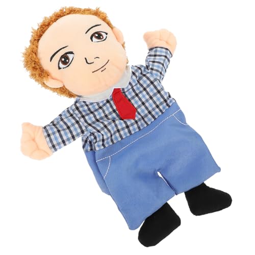 Familienpuppenfell interaktives Hand Puppet plushdoll Rollenspielzeug handspielpuppen pädagogisches Figurenspielzeug DIY Figur Handpuppen PP Baumwolle HEMOTON von HEMOTON