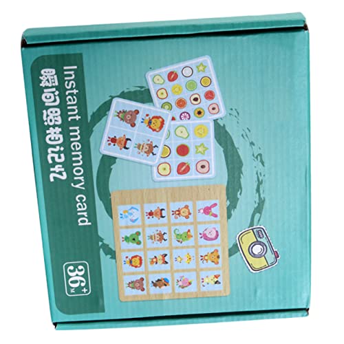 Gedächtnisschach Für Kinder Lernspielzeug Für Kinder Kinder-Memory-Matching-Spiel Alphabet-Spielzeug Kartenspiel Für Kinder Lebensmittelspielzeug Kinder Spielset Produkte HEMOTON von HEMOTON