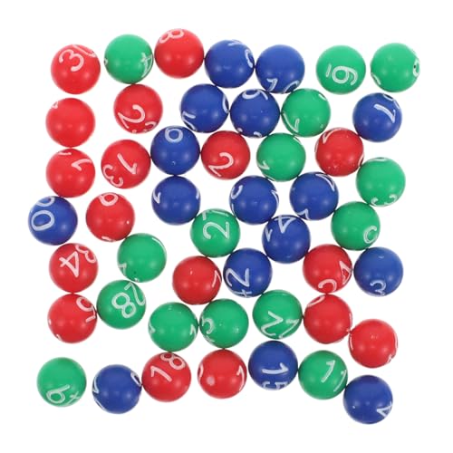 HEMOTON 1 Ball der Lotteriemaschine Bingo Kugeln Automatenbälle Bingo-Ersatzkugeln Bingo-Partydekorationen Tombola Zahlenkugeln Gewinnspielkugeln Preisbälle Karnevalsball Plastik von HEMOTON