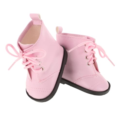 HEMOTON 1 Paar Puppenstiefel puppenschuhe Puppenturnschuhe Mini-Turnschuhe Miniatur-Schuhe Minipuppenkostüm Mini-Fingerschuhe Mini-Schuh- Puppenzubehör Mini-Hausschuhe-Ornamente Rosa von HEMOTON