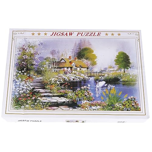 HEMOTON 1000 Teile Papierpuzzle Für Erwachsene Und Jungen Und Mädchen Lernspielzeug Landschaft Familienspiel Frühes Lernen von HEMOTON