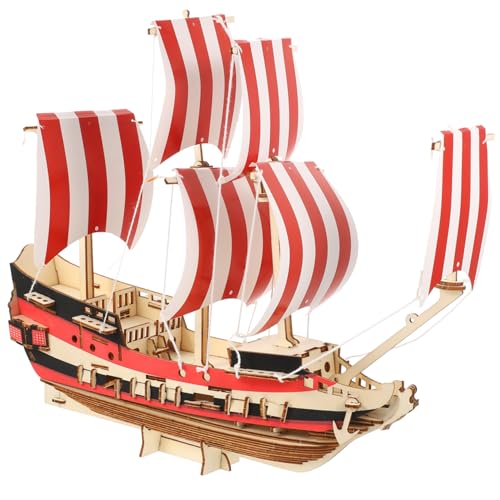 HEMOTON 1 Satz 3D-Segelpuzzle Puzzle für Holzbaukasten Segel-Kit Yacht-Kit aufziehen Segelschiff modellbausatz segelboot Segelboot-Puzzles aus Holz 3D-Puzzles aus Holz von HEMOTON