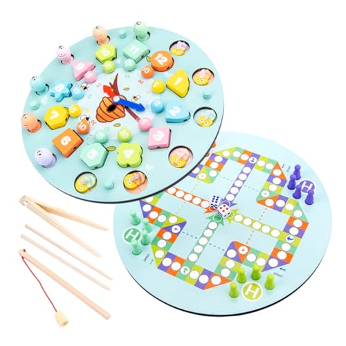 HEMOTON 1 Satz Angelspielzeug Für Kinder Spielzeuge Spielset Aus Holz Kinderspielzeug Spielzeug Für Kleinkinder Babyspielzeug Aus Holz Kleinkindspiele Hölzern Perlen Vorschule Uhr von HEMOTON