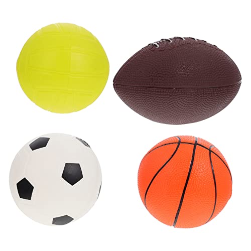 HEMOTON 1 Satz Aufblasbarer Spielzeugball Fußball Hüpfbälle Für Netz Sportlich Werfen Korbball Schwimmbad Kinderspielzeugball Kind, Das Ball Spielt Bildungsball Plything Ball PVC von HEMOTON