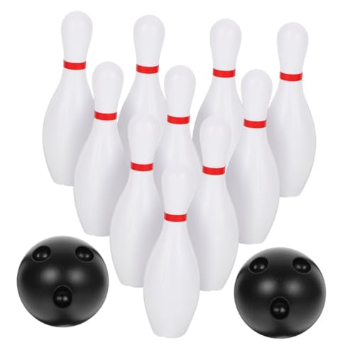 HEMOTON 1 Satz Bowling - Spielzeugset Spiele drinnen Ball Kleinkindspielzeug Kleinkinder Bowling Kegeln Kindersportspielspielzeug interessantes Bowlingspielspielzeug Plastik von HEMOTON