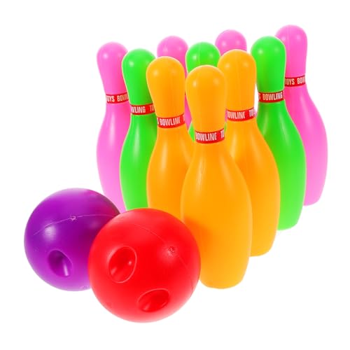 HEMOTON 1 Satz Bowlingkugel Spielzeug Kinder Bowling Spielzeug Eltern-Kind-Spielzeug Spielzeug für motorische Entwicklung von Kindern Kinder-Bowling-Set Bowling-Party Kinder bowlen Plastik von HEMOTON