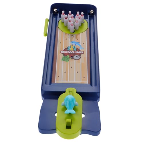 HEMOTON 1 Satz Brettspiel-Bowling- Sport Bowling Mini Tischkicker Aufwinden Kaugummis Eltern-Kind-Bowling Hockey-Bowling Mini-toilettensitzspielzeug Bots Abs von HEMOTON