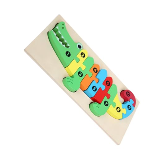 HEMOTON 1 Satz Erleuchtung Frühes Bildungs Spielzeug Tierrätsel Für Kleinkinder Pädagogisches Spielzeug Tierrätsel Für Kinder Denksportaufgaben Katzen Puzzles Tier-Matching-Puzzle Hölzern von HEMOTON