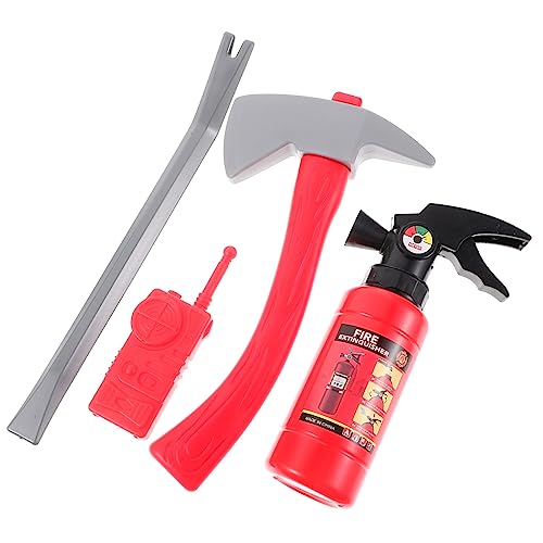 HEMOTON 1 Satz Feuerwehrmannkostüm für Kinder Feuerwehrmann-Rollenspiel Fireman Costume feuerwehrmann Spielzeug Kinderspielzeug Themenparty-Cosplay-Requisite Feuerwehrhut Plastik von HEMOTON