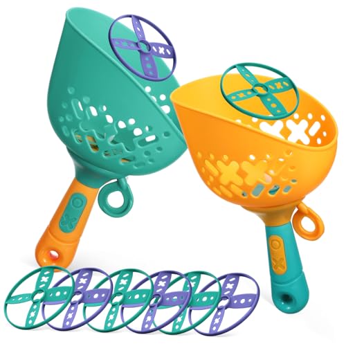 HEMOTON 1 Satz Fliegende Untertasse Spielzeug Fliegende Untertassenscheibe Fliegendes Spielzeug Flying Disc Launcher Spielzeug Werferspielzeug Für Kinder Outdoor-Spielzeug Für Kinder Abs von HEMOTON