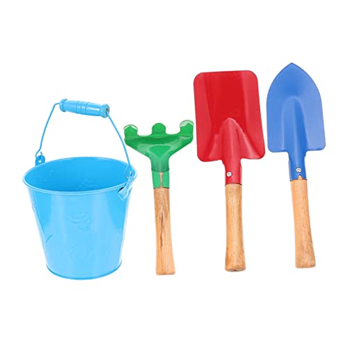 HEMOTON 1 Satz Gartenschaufel Spielzeug für den Strand Sandschaufeln Gartenhandwerkzeuge Kinder gartengeräte giesskanne Kinder Gartenrechen für Kinder Gartengerät für Kinder Holz Blue von HEMOTON