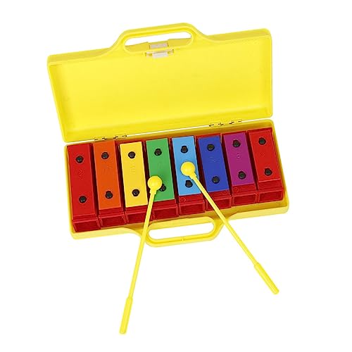 HEMOTON 1 Satz Handpercussion Handklopfendes Musikspielzeug Spielzeug Für Kleinkinder Musikspielzeug Für Kinder Musikalisches Spielzeug -Trommel-Piano-Spielzeug Schlaginstrument Metall von HEMOTON