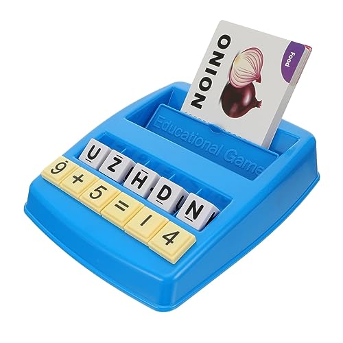 HEMOTON 1 Satz Kartenbriefmaschine Rechtschreib-Memory-Spiel Desktop-Spielzeug wortspiele für Kinder zabawki stymulujące rozwój Alphabet-Lernmaschine Wörter lernende Maschine Abs Yellow von HEMOTON