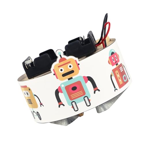 HEMOTON 1 Satz Kehrroboter Aus Holz Frühe Lernspielzeug Wissenschaftliches Experimentierset Wissenschaftliches DIY- Für Roboterbausatz DIY 3D-Puzzle- Abs von HEMOTON