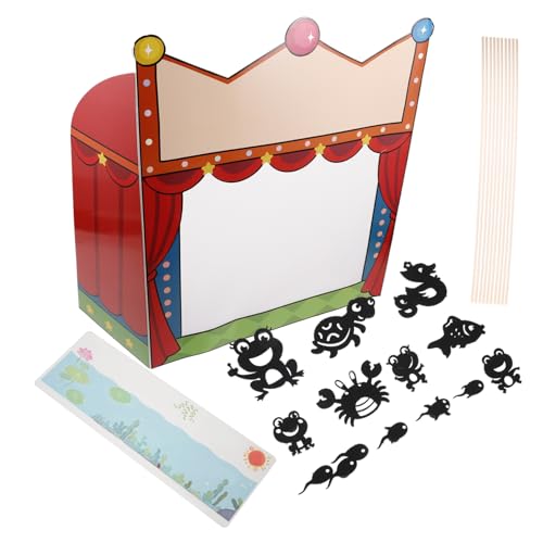 HEMOTON 1 Satz Lehrmittel Für Schattenpuppen Handpuppenmodell Schattenfiguren Für Kinder Kindermarktstand Theaterpuppe Puppentheater Für Kinder Schattenmarionette Fingerpuppe Papier Black von HEMOTON