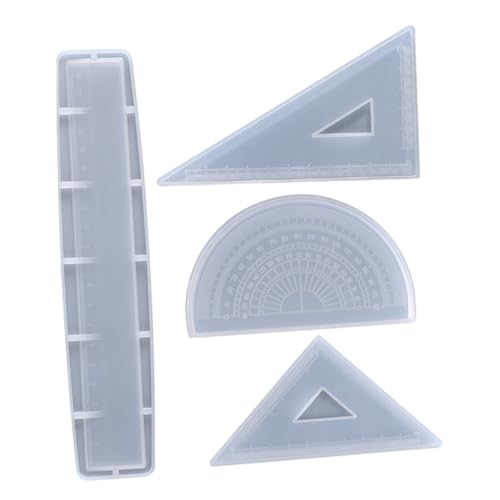 HEMOTON 1 Satz Linealform Aus Silikon Silikonform Zum Basteln Von Linealen Silikonform Für Winkelmesser Winkelmesser-lineal Zur Herstellung Einer Form Gerade Linealform Kieselgel Weiß von HEMOTON