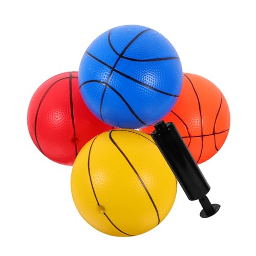 HEMOTON 1 Satz Mini-Basketball für Kinder Indoor-Basketball für Kinder Mini-Hoop-Bälle Sport-Basketball Spielzeug für Kinder kinderspielzeug Sprungball buntes Ballspielzeug PVC von HEMOTON