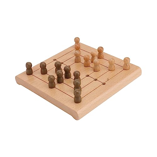 HEMOTON 1 Satz Neun Sterne Renju Desktop- Brettspiel Schach Für Lernspielzeug Für Bildungsspielzeug Holzspielzeug Brettspiel Aus Holz Kinderspielzeug Hölzern Brown von HEMOTON