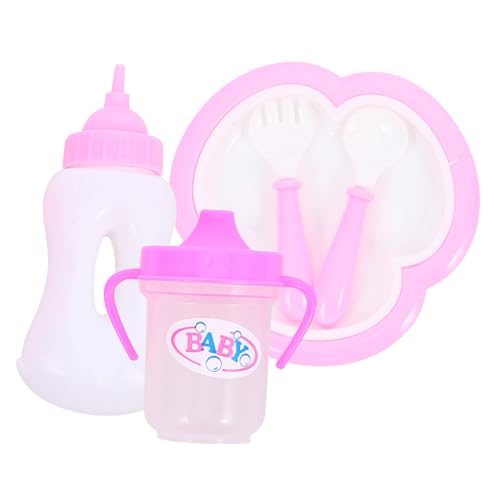 HEMOTON Baby Milchflasche 1 Satz Puppengeschirr Puppenfutterflasche Babypuppensachen Milchflaschen Für Babypuppen Gefälligkeiten Für Die Babyparty Puppenhaus Spielzeug Puppenzubehör Für Kinder Plastik von HEMOTON