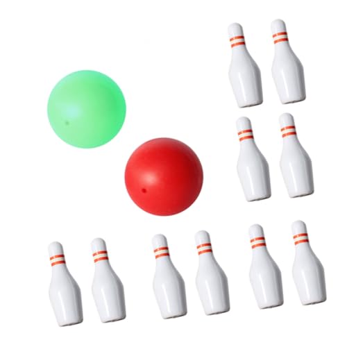 HEMOTON Bowling Jungen und Mädchen Mini Bowling Set 12 Stücke Bowling Modelle Puppe Dekoration von HEMOTON