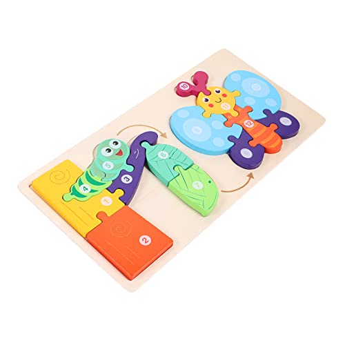 HEMOTON 1 Satz Puzzle Gehirnspielzeug Denksportaufgaben Für Kinder Spielzeug Für Neugeborene Vorschulentwicklungsspielzeug Rätsel in Tierform Lernspielzeug Für Kinder Tierspielzeug Hölzern von HEMOTON