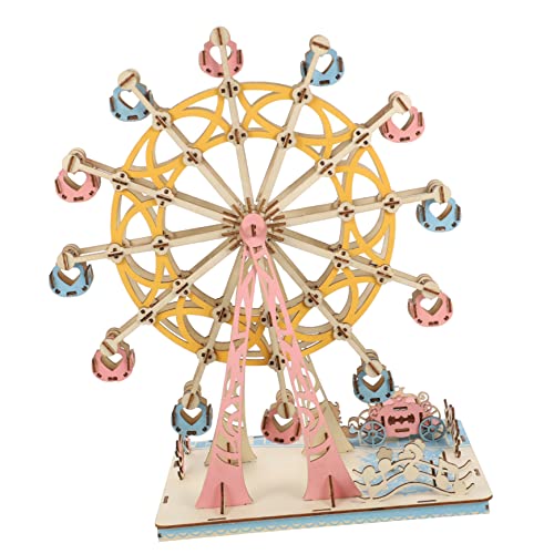 HEMOTON 1 Satz Riesenrad 3D-Puzzle Puzzle kinderpuzzle genschenkideen Boy Toys Decor 3D-Puzzle aus Holz 3D-Puzzles für im Alter von 8-10 Jahren Fährenrad-Puzzle Puzzlespiele von HEMOTON