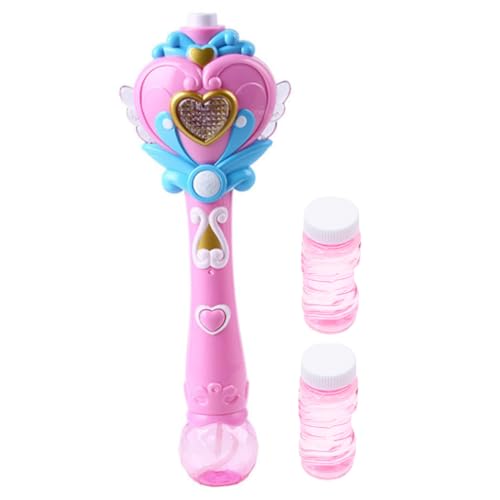 HEMOTON 1 Satz Seifenblasenmaschine interaktives Spielzeug kinderspielzeug pink bubbel maschiene Bubbles Machine Sprudelstab für Kleinkinder 1-3 Cartoon-Blasenhersteller Plastik Rosa von HEMOTON