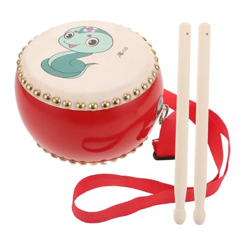 HEMOTON 1 Satz Tambourin Musikspielzeug Für Kinder Handtrommel Schlagzeug Für Kinder Drumsticks Für Kleinkinder Trommel Zum Singen Und Tanzen Trommel Spielzeug Spielzeugtrommeln PVC von HEMOTON